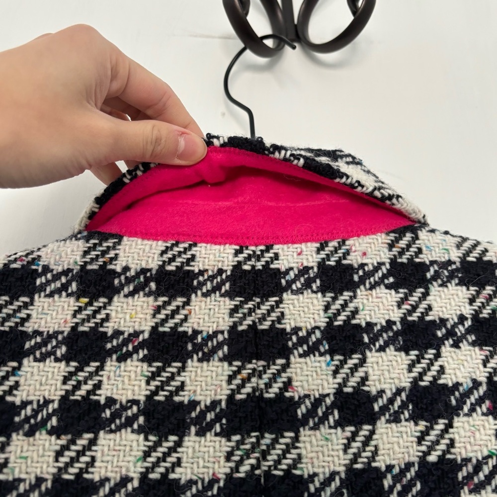 Talbots Black and White Checkered Houndstooth Blazer - Picture 8 of 11